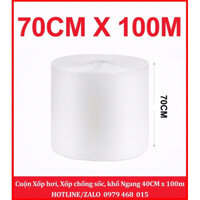 1 Cuộn Bong Bóng Khí, Xốp Khí, Xốp Nổ Gói Hàng Giá Xưởng Size 70CMx100M