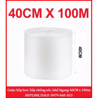 1 Cuộn Bong Bóng Khí, Xốp Khí, Xốp Nổ Gói Hàng Giá Xưởng Size 40CMx100M