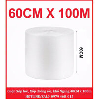 1 Cuộn Bong Bóng Khí, Xốp Khí, Xốp Nổ Gói Hàng Giá Xưởng Size 60CMx100M