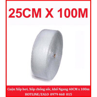 1 Cuộn Bong Bóng Khí, Xốp Khí, Xốp Nổ Gói Hàng Giá Xưởng Size 25CMx100M