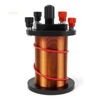 1 Cuộn dây cảm ứng trình diễn với cuộn dây chính, như cuộn dây thứ cấp và nam châm hình trụ để giảng dạy vật lý
