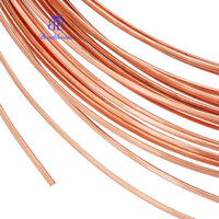 1 Cuộn Dây Đồng Thủ Công Nửa Tròn Nguyên (Chưa Mạ) 1.6x0.6mm khoảng 19,69 Chân (6m) / Cuộn