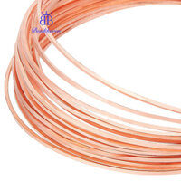1 Cuộn Dây Đồng Thủ Công Vuông Nguyên (Chưa Mạ) 1x1mm khoảng 19,69 Chân (6m) / Cuộn