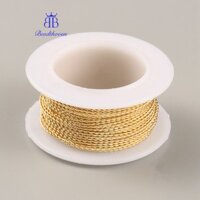 1 Cuộn Dây Đồng Xoắn Tròn Vàng Ánh Sáng 22 Đồng Hồ Đo (0.6mm) khoảng 39,37 Feet (12m) / Cuộn