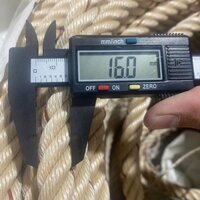 1 Cuộn Dây thừng PP (dây bô thái) loại tốt size 16mm, dài 220m màu nâu, mềm dẻo, siêu bền, chịu lực tốt, chống tia UV