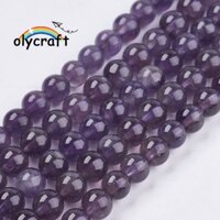 1 Dây Đá Quý Hạt Dây AB Lớp Tròn Tím 6mm