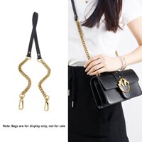 1 Dây đeo kim loại vàng cổ điển sang trọng cho túi xách - Dây đeo vai / đeo chéo 90-120cm có thể điều chỉnh có dấu da - Dây đeo thay thế bền bỉ cho túi thiết kế, hoàn hảo