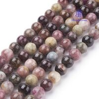 1 Dây Hạt Dây Tròn 6mm Lỗ: 1mm 31 Cái / sợi 7.5 inch