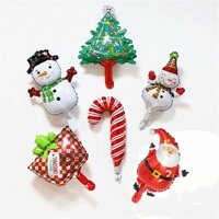 1 * Dễ Thương Trang Trí Giáng Sinh Dự Tiệc Cung Cấp Người Tuyết Giáng Sinh Khí Cầu Ông Già Noel XMS Cây Lá Khí Cầu Khí