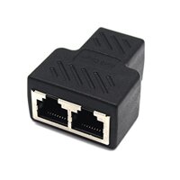 1 Đến 2 Cách LAN Ethernet Mạng RJ45 Nữ Bộ Chia Cổng Kết Nối Adapter Cho Laptop Lắp Ghép Các Đài