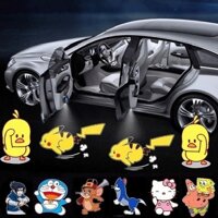 1 Đèn Led Chuyển Động Khi Mở Cửa Xe Ô Tô - Đèn Led Gắn Đuôi Xe Máy Nhiều Hình Pikachu Dễ Thương Làm Bằng Sợi Carbon