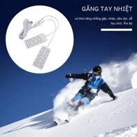 1 Điện Làm Nóng Găng Tay Miếng Lót Sợi Carbon Nhiệt Chống Thấm Nước Tay Chân Cổ Cho Thời Tiết Lạnh