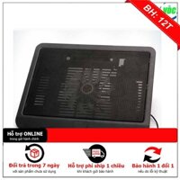 [1 đổi 1] Đế tản nhiệt Laptop Cooling Pad N191 - 14 inch, cực mát, đèn led, đế nghiêng 15 độ