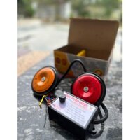 1 đôi Còi đĩa ô tô 2 màu đức 12v 24v