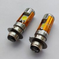 1 ĐÔI ĐÈN PHA LED CHÂN M5  CHO  XE ĐỜI CŨ : DREAM,WAVE