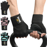 1 đôi găng tay cử tạ dây đeo cổ tay hỗ trợ thoáng khí chống trượt thể thao tập gym găng tay thể thao tập thể dục