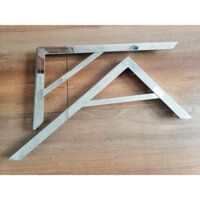 [1 đôi] Ke góc chữ L Inox kiểu V, Tặng kèm Vít Inox và tắc kê