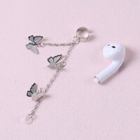 1 ĐÔI Khuyên tai đeo tai nghe bluetooth tai nghe không dây airpod mix cánh bướm độc đáo cá tính unisex không cần bấm lỗ tai - Mẫu 2