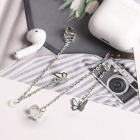 1 ĐÔI Khuyên tai đeo tai nghe bluetooth tai nghe không dây airpod mix cánh bướm độc đáo cá tính unisex không cần bấm lỗ tai - Mẫu 5