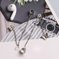 1 ĐÔI Khuyên tai đeo tai nghe bluetooth tai nghe không dây airpod mix cánh bướm độc đáo cá tính unisex không cần bấm lỗ tai - Mẫu 6