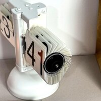 1 Đồng hồ lật tự động theo chủ đề lá bằng thép không gỉ - Chuyển động cơ học, Màn hình kỹ thuật số lớn, Tắt thủ công