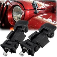 1 Giá Đỡ Lưới Đen Hood Khóa Chân Đế Chốt Khóa Giá Đỡ Cho Xe Jeep / Wrangler 2007-2016 Xe Hood Bắt Phụ Kiện