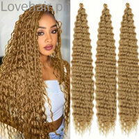 1 Gói 30Inch Sóng Đại Dương Móc Tóc Tổng Hợp Xoắn Sâu Xoăn Móc Bím Sóng Nước Bím Tóc