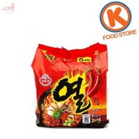 1 Gói (5 cái) Mì Ramen Ottogi Hàn Quốc Yeul/Yeol 600g Ramen Hàn Quốc Thực phẩm Hàn Quốc Sản phẩm Hàn Quốc