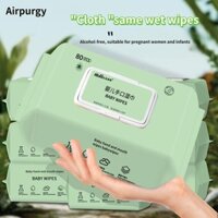 1 gói Khăn lau tay và miệng cho bé, 80 miếng mỗi gói, Khăn ướt dày cho trẻ sơ sinh, Khăn lau mềm làm sạch không cồn EDI Khăn ướt thân thiện với da / khăn giấy ướt gia đình