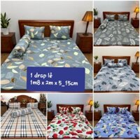 1 GRA TRẢI GIƯỜNG KHÔNG ÁO GỐI THUN LẠNH HÀN QUỐC.1m8 x 2m x 5_15cm