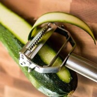 1* Home & Living Double Planing Stainless Steel Kitchen Gadget Cucumber Peeler Potato Slicer Carrot Grater Julienne