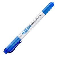 1 hộp 10 Cây Bút lông dầu thiên long 2 đầu nét nhỏ không xóa được PM - 04 màu xanh