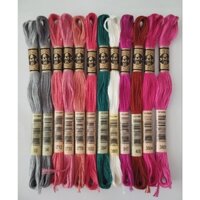 1 Hộp  12 tép Chỉ thêu DMC chính hãng Pháp.
