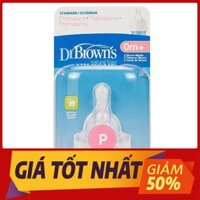 1 Hộp 2 Núm Ti Thay Bình Sữa Dr Brown Cổ Hẹp daust93