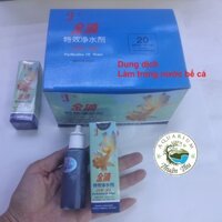 1 hộp 20 chai (30ml/chai) Dung dịch làm trong nước hồ cá JinDi