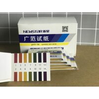 1 HỘP 20 TỆP GIẤY QUỲ TÍM ĐO ĐỘ pH 1-14 NEWSTAR CHÍNH HÃNG - GIẤY ĐO pH - GIẤY QUỲ
