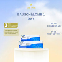 [1 HỘP/ 30 LENS] Kính áp tròng Bausch Lomb dùng 1 ngày không màu, lens trong suốt có độ cận - Lens Optic Hà Nội