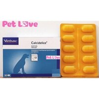 1 hộp (30 viên) Calci Delice bổ sung Canxi và khoáng chất cho chó mèo