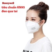 1 hộp 50 Khẩu trang N95 Honeywell H910 Plus đeo qua đầu khẩu trang chống bụi mịn Chính hãng Honeywell kháng khuẩn