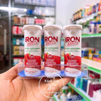 (1 Hộp) 50 viên ngậm bổ sung sắt và vitamin Iron Melts vị dâu strawberry hàng chuẩn Úc