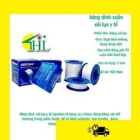 1 hộp 6 cuộn Băng dính cuộn vải lụa y tế UGOTANA kích thước 5cm x 5m [TANAPHAR]