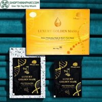 (1 HỘP 6 GÓI TẶNG THÊM 1 GÓI)CẤY PHẤN TRẮNG HỒNG LUXURY GOLDEN MASK- Ủ YẾN THẢI ĐỘC MAGICSKIN