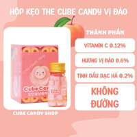 1 Hộp (6 lọ) kẹo ngậm thơm miệng Cube Candy Hàn Quốc Vị Đào
