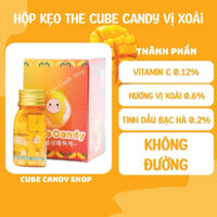 1 Hộp (6 lọ) kẹo ngậm thơm miệng Cube Candy Hàn Quốc Vị Xoài