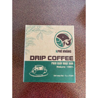 1 hộp cafe phin giấy tiện lợi thành phần 100% cafe giúp bạn dễ dàng mang theo khi đi xa