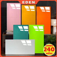 [1 HỘP] COMBO 240 TẤM PVC - Miếng dán tường giả đá thạch anh phủ pvc bóng cao cấp, xốp nhựa dán tường giả gạch men