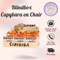 (1 hộp lẻ 1 con) Blindbox hộp mù mô hình trưng bày trang trí ghế bành lắc lư Capybara