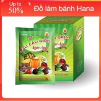 1 hộp Rau Câu Giòn Agar agar 10 gói mỗi gói 25Gam có 2 nhãn hiệu Hoàng Yến