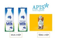 1 HỘP SỮA TƯƠI FULL CREAM AUSPRIDE 1L - NHẬP KHẨU TỪ ÚC HSD: 06/2022 - MUA 2 HỘP TẶNG 1 HỘP SỮA DỪA VICO FRESH SOCOLA 330ML