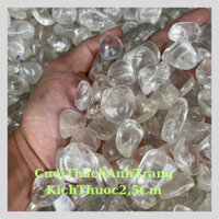 1 Kg Cuội Thạch Anh Trắng ,Kích Thước Trung Bình 2,5Cm ,Sản Phẩm Tự Nhiên ,Trang Trí Phong Thuỷ ,Thiền Định, Bể Cá .